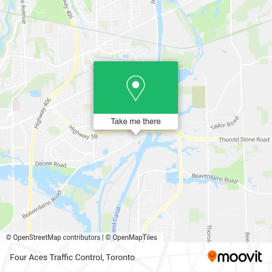 Four Aces Traffic Control map