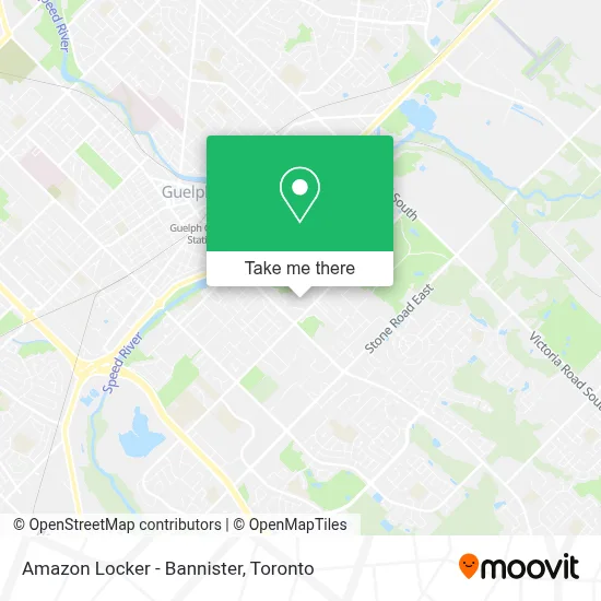 Amazon Locker - Bannister map