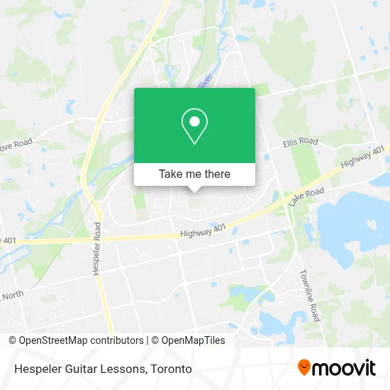 Hespeler Guitar Lessons map