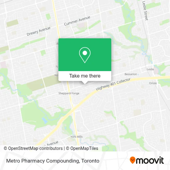 Metro Pharmacy Compounding map