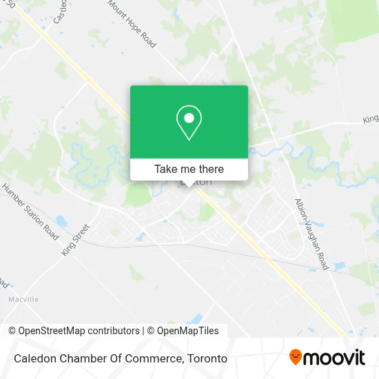 Caledon Chamber Of Commerce map
