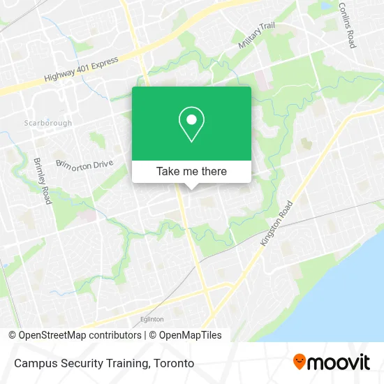 Campus Security Training map