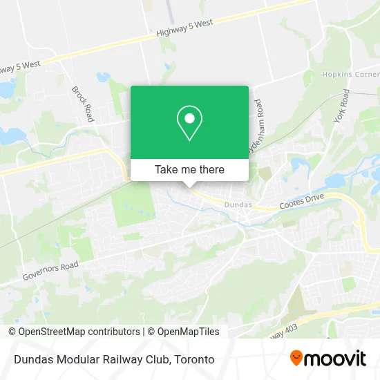Dundas Modular Railway Club map