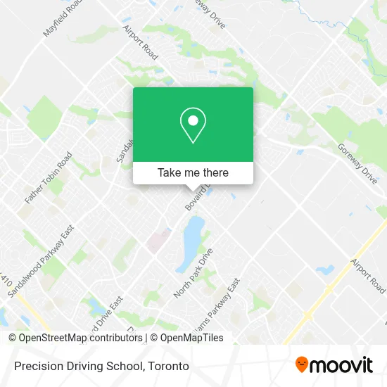 Precision Driving School map