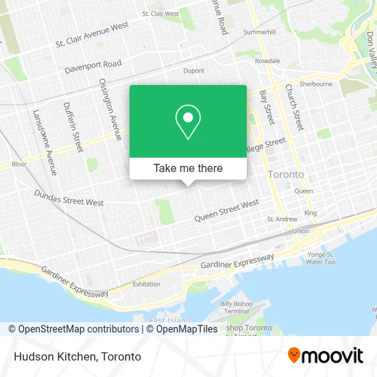 Hudson Kitchen map