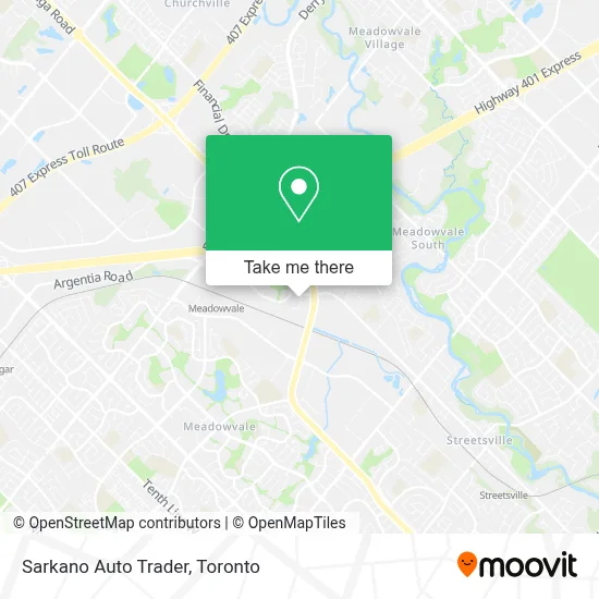 Sarkano Auto Trader map