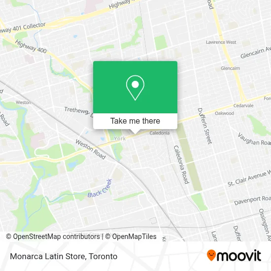 Monarca Latin Store map