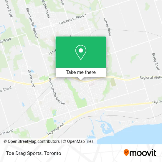 Toe Drag Sports map
