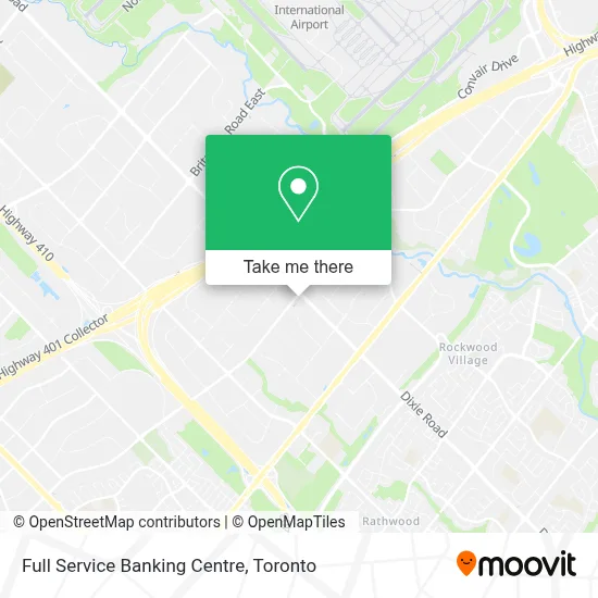 Full Service Banking Centre map
