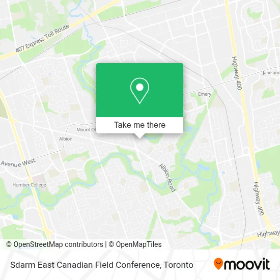 Sdarm East Canadian Field Conference map