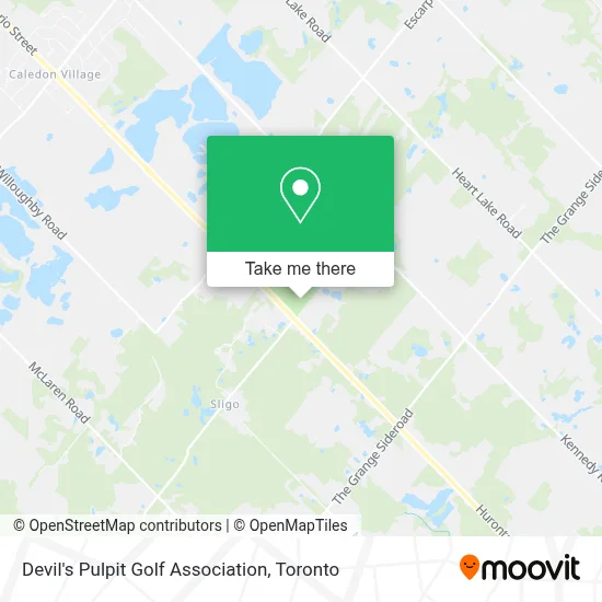 Devil's Pulpit Golf Association map