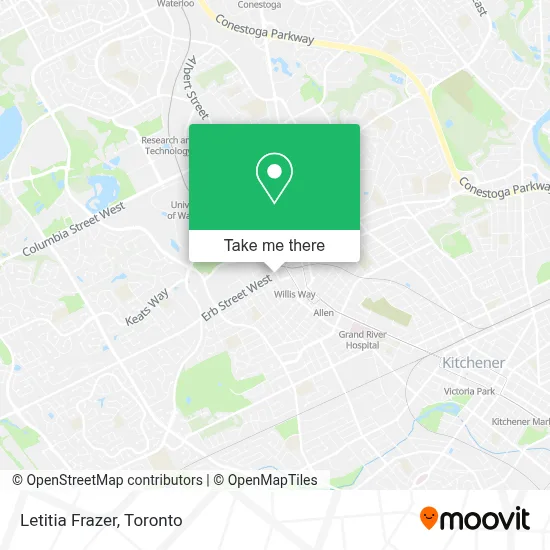 Letitia Frazer map