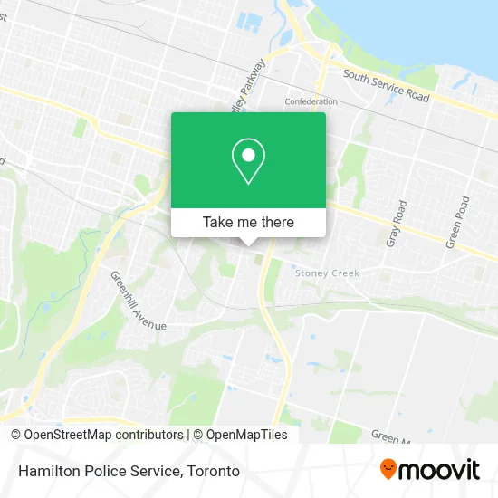 Hamilton Police Service map