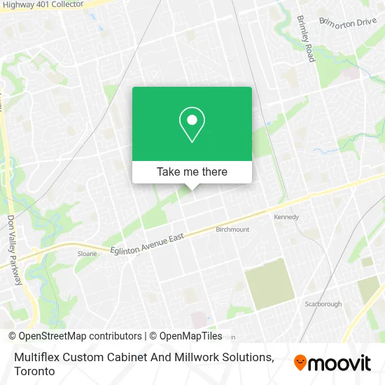 Multiflex Custom Cabinet And Millwork Solutions map