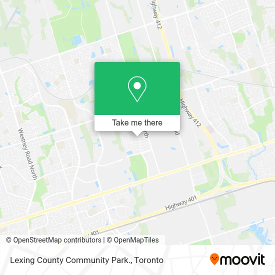 Lexing County Community Park. map