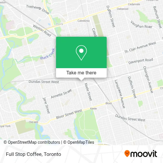 Full Stop Coffee map