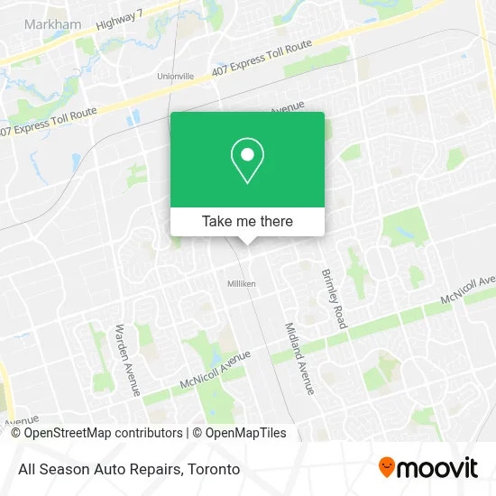 All Season Auto Repairs map