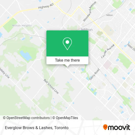 Everglow Brows & Lashes map