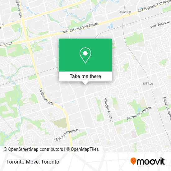 Toronto Move map