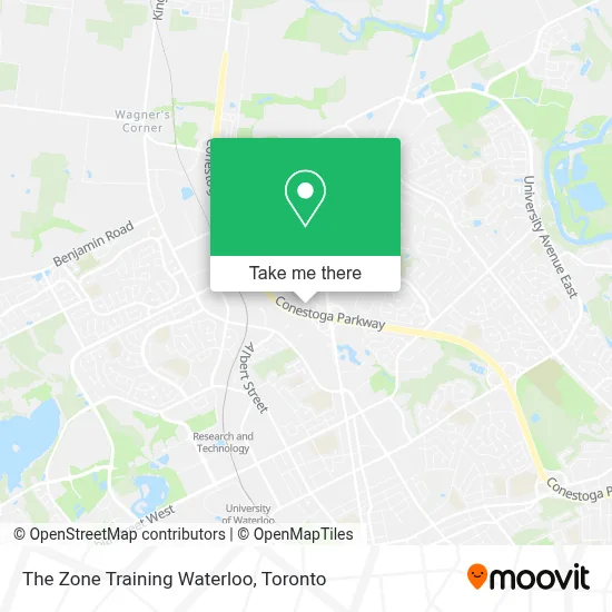 The Zone Training Waterloo map