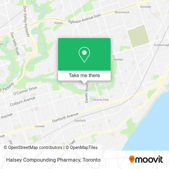 Halsey Compounding Pharmacy map