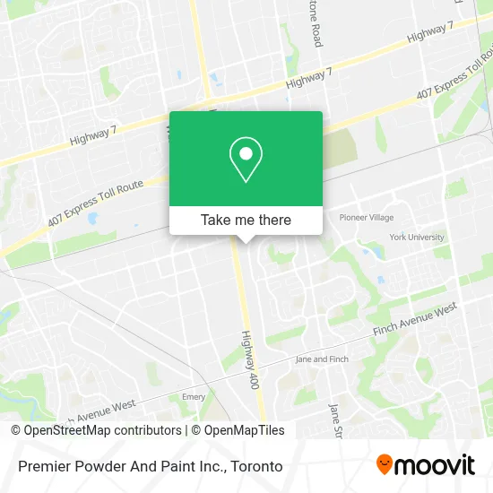 Premier Powder And Paint Inc. map