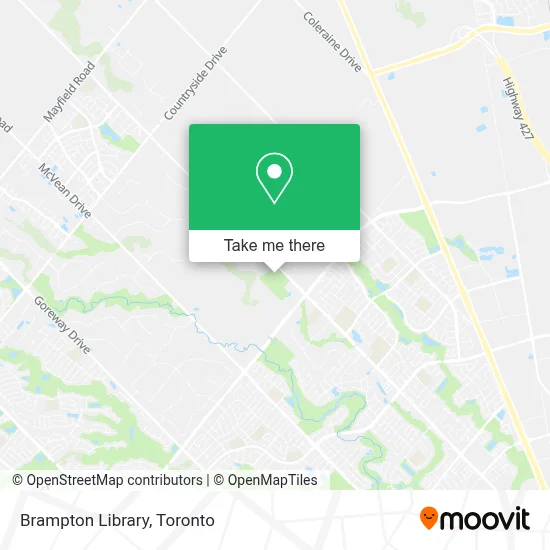 Brampton Library map