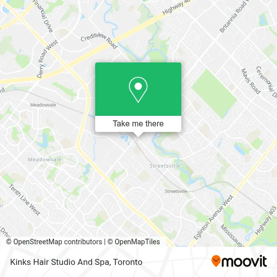 Kinks Hair Studio And Spa map