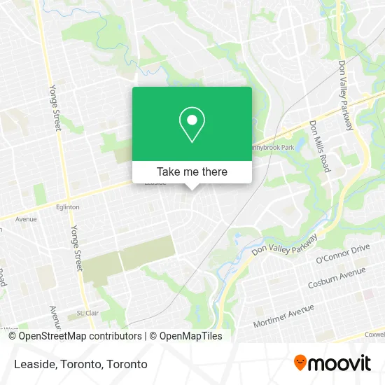 Leaside, Toronto map