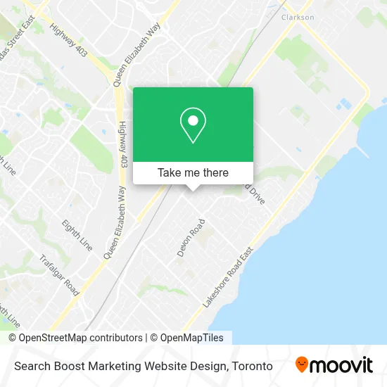 Search Boost Marketing Website Design map