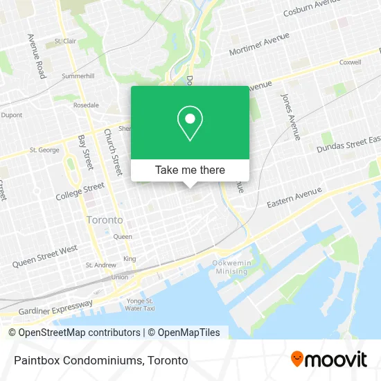 Paintbox Condominiums map