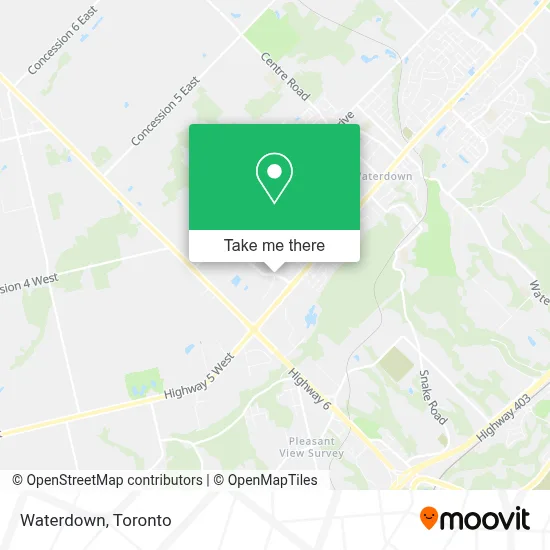 Waterdown map