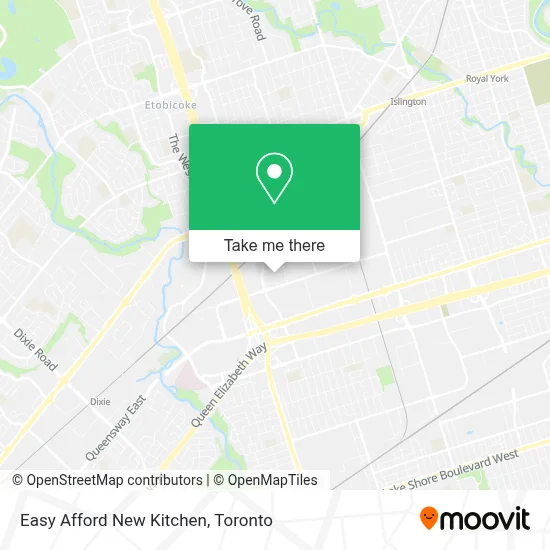 Easy Afford New Kitchen map