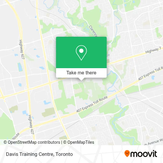 Davis Training Centre map