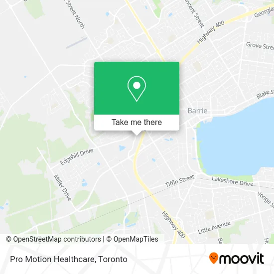 Pro Motion Healthcare map