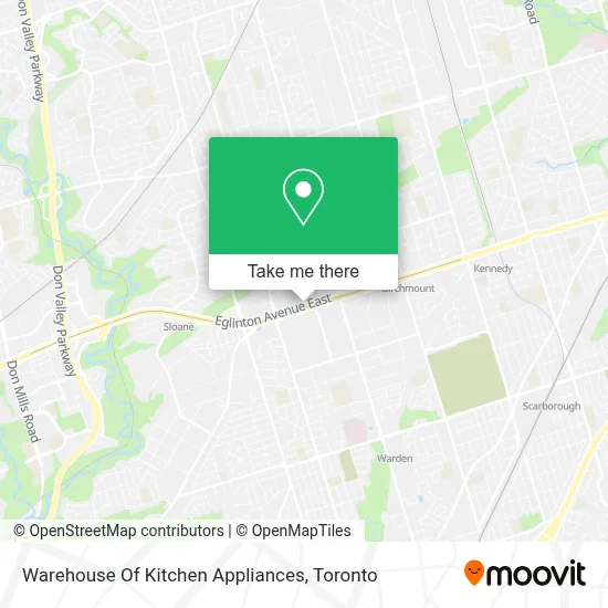 Warehouse Of Kitchen Appliances map