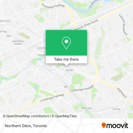 Northern Devs map