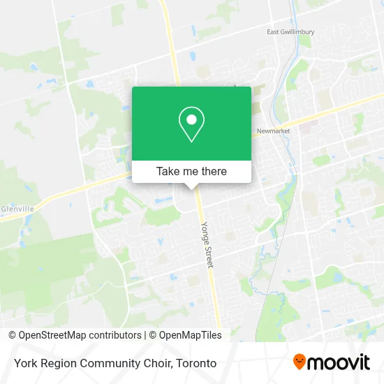 York Region Community Choir map