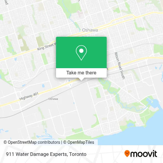 911 Water Damage Experts map