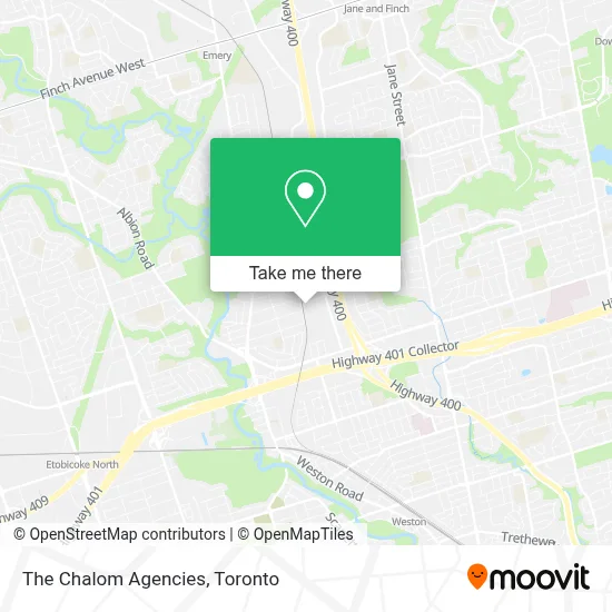 The Chalom Agencies map