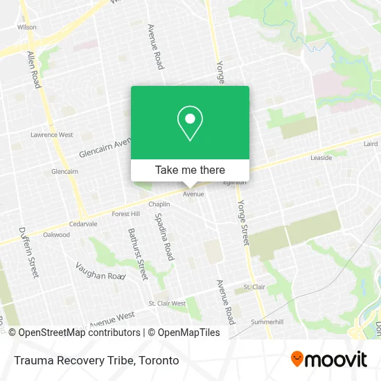 Trauma Recovery Tribe map