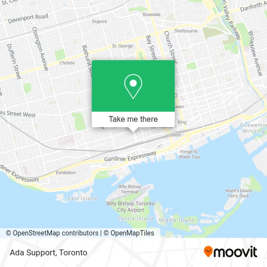 Ada Support map