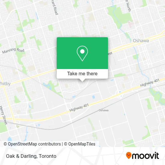 Oak & Darling map