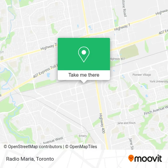 Radio Maria map