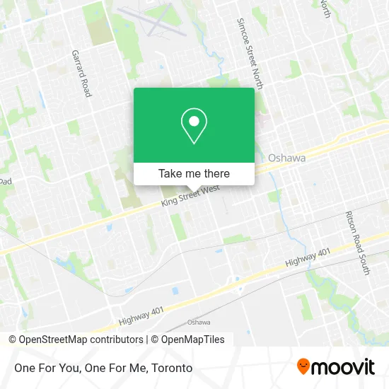 One For You, One For Me map