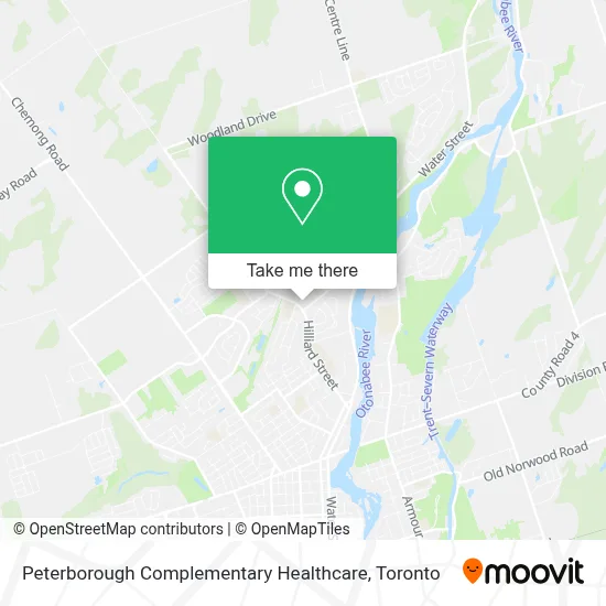 Peterborough Complementary Healthcare map