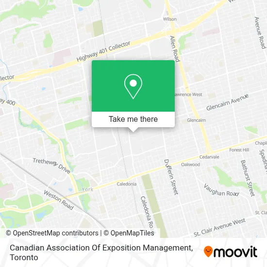 Canadian Association Of Exposition Management map