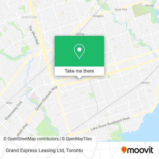 Grand Express Leasing Ltd map