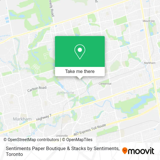 Sentiments Paper Boutique & Stacks by Sentiments map