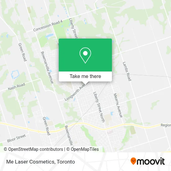 Me Laser Cosmetics map